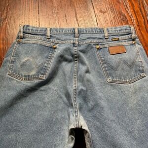 Vintage Wrangler Jeans Mens 40x36 13MWZ Cowboy Cut MADE IN USA Faded Can